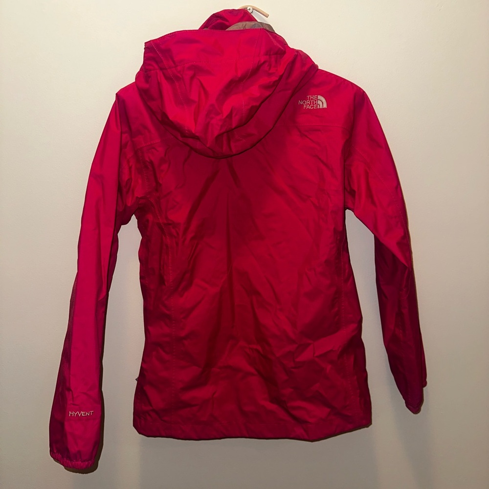 The North Face Pink Hooded Windbreaker Jacket - Picture 3 of 5